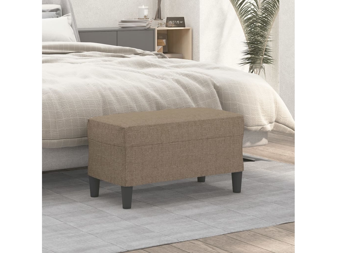 Bench, Benches Vidaxl Cinzento-acastanhado Tecido (70 X 35 X 41 Cm)