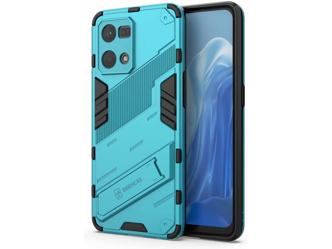 Capa Proteção Párachoques para Oppo Reno7 HONGWE. Anti-Choque Azul