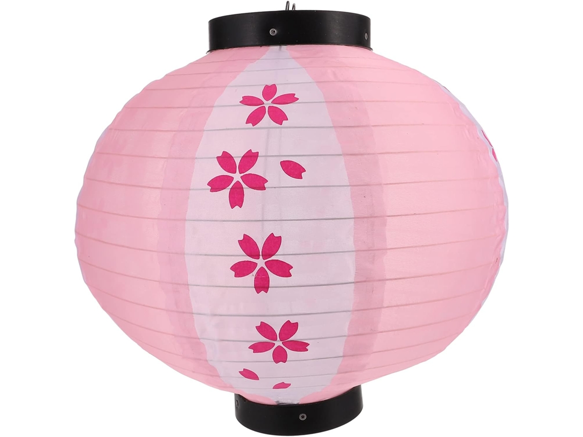Lanterna Japonesa Redonda Com Flores De Cerejeira, Decoração Suspensa Para Festas Em Ambientes Internos Ou