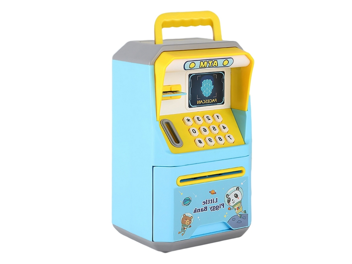 Ats banco de Dinero Electrónico Grande Crédito Con Contraseña Y Reconocimiento Facial, Caja de Ahorros Atsm para Niños