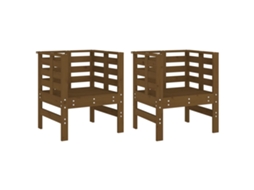 Garden Chair, Garden Chairs Vidaxl Marrom Madeira De Pinho (n/a)