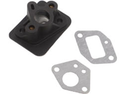 Adaptador de flange de plástico para junta de admissão, compatível com cortador de grama.