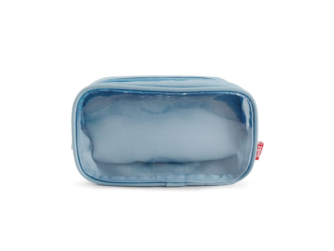 Estojo Escolar Triplo ZIPIT Aqua, 21 X 11,5 X 8 Cm, Azul