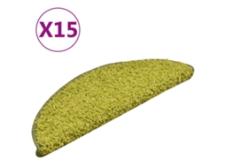 Carpet Stair Tread, Carpet Stair Treads Vidaxl Verde Polipropileno (56 X 17 X 3 Cm)