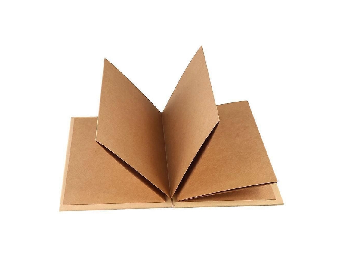 Álbum De Fotos Pequeno Dobrável Em Formato De Acordeão Com 10 Páginas. Este Livro De Lembranças Expansível Em Papel Kraft É Um Presente Criativo