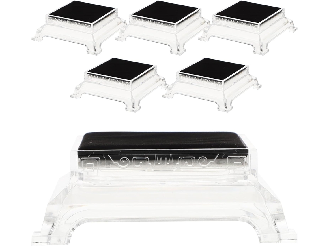 Suporte De Acrílico Transparente De 6 Peças, Elegante E Funcional.