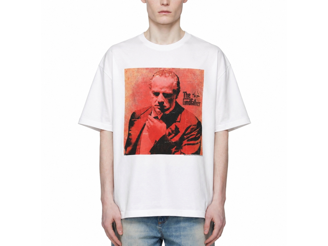 Rockinstone Godfather Red White Adult T-shirt Size:xl