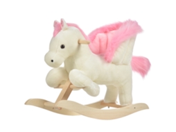 Cavalinho De Balanço Com Efeito Sonoro E Alças, Brinquedo De Pelúcia Para Bebês De 1,5 A 3 Meses. Ideal Para Balanço E Cadeirinha.