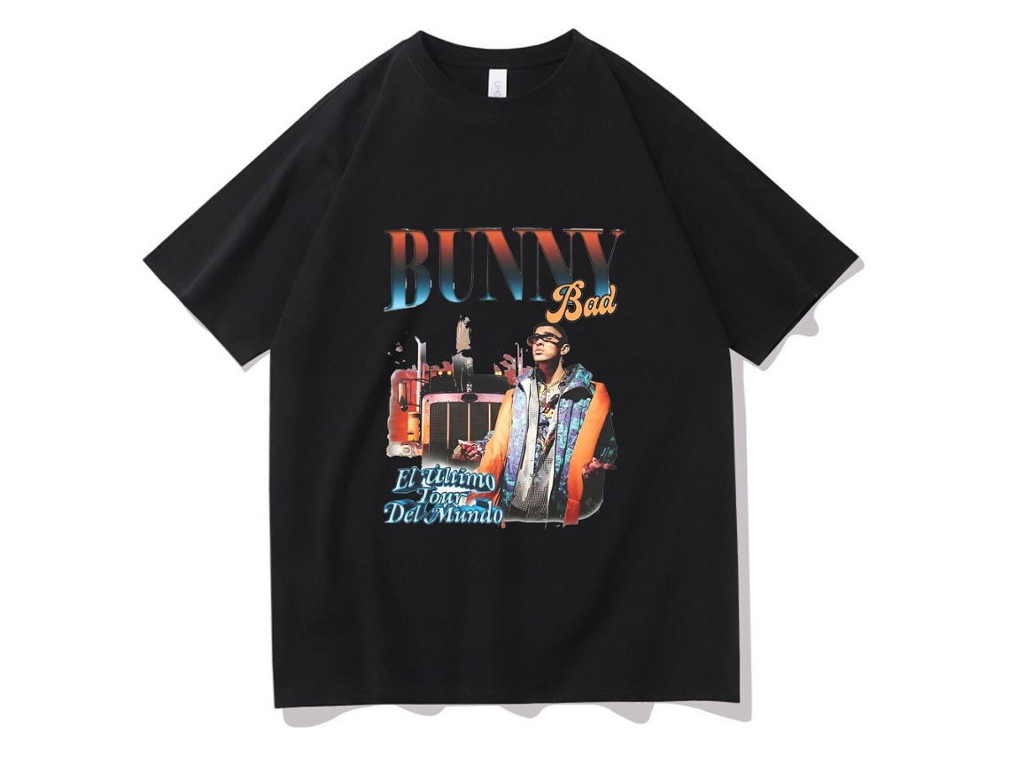 Rockinstone Bad Bunny - Cool Rapper Bad Bunny Unisex Fashion T-shirt(l)