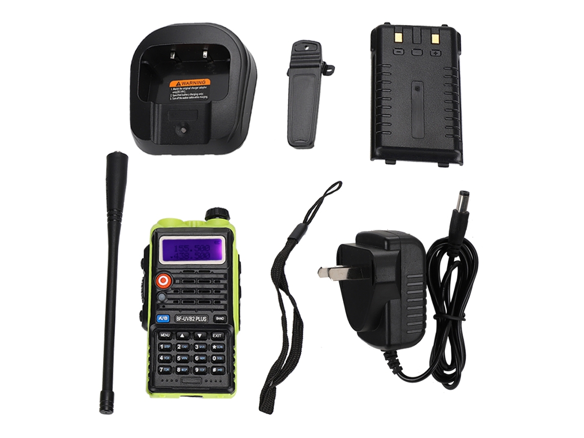 Rádio Walkie Talkie Vhf Sem Fio De Dois Way Com Bateria De Íon De Lítio Bf Uvb2plus Portátil Recarregável