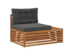 Maison Exclusive - Sofá De Canto Externo Com Almofada Natural 115 X 83 X 73 Cm