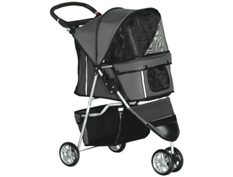 1 Carrinho Para Cães Pequenos, Fozuanei,com Rodas Giratórias 360° E Tecido Impermeável, Carrinho Dobrável Para Pets, Ideal Para Passei