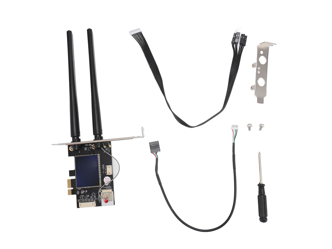 Aetheria adaptador de Rede Pcie Wifi 600mbps 2,4g/5g Bluetooth 4.2 Antenas 6dbi para Desktop