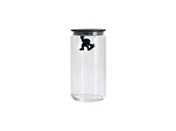 Frasco com Tampa Hermética Preto Gianni A Little Man Holding On Tight A DI ALESSI (1.4 L)