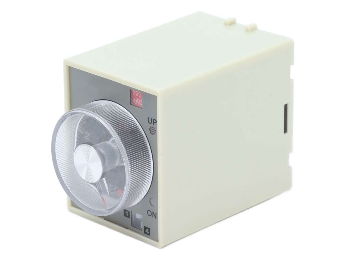 Relé de Tempo Ajustável St3pa b Atraso na Energização 1s/10s/60s/6m Ac220v Mini Timer Relay