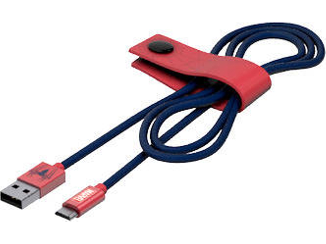 Cabo TRIBE Spiderman (USB - Micro-USB - 1.2m - Vermelho)