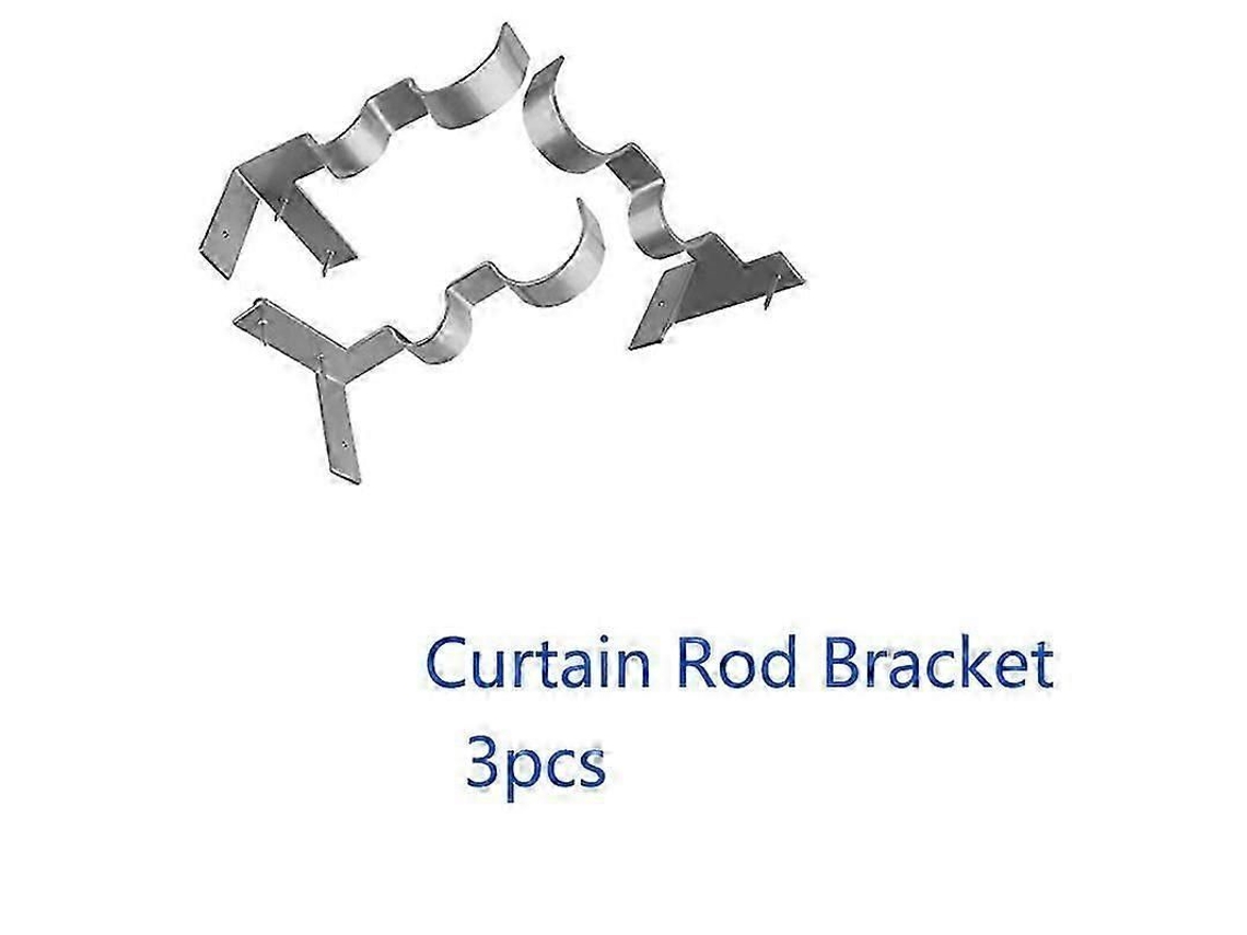 Suportes para Barra de Cortina 2pcs Prata Nova Line