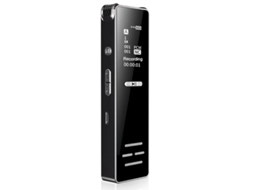 Mini Espião Ativado Por Voz Gravador De Áudio Digital Ditafone Reprodutor De Mp3 Preto Bestvite