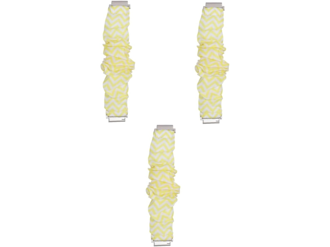 Conjunto De 3 Pulseiras Tecido Elegantes Em Formato Tiara Para