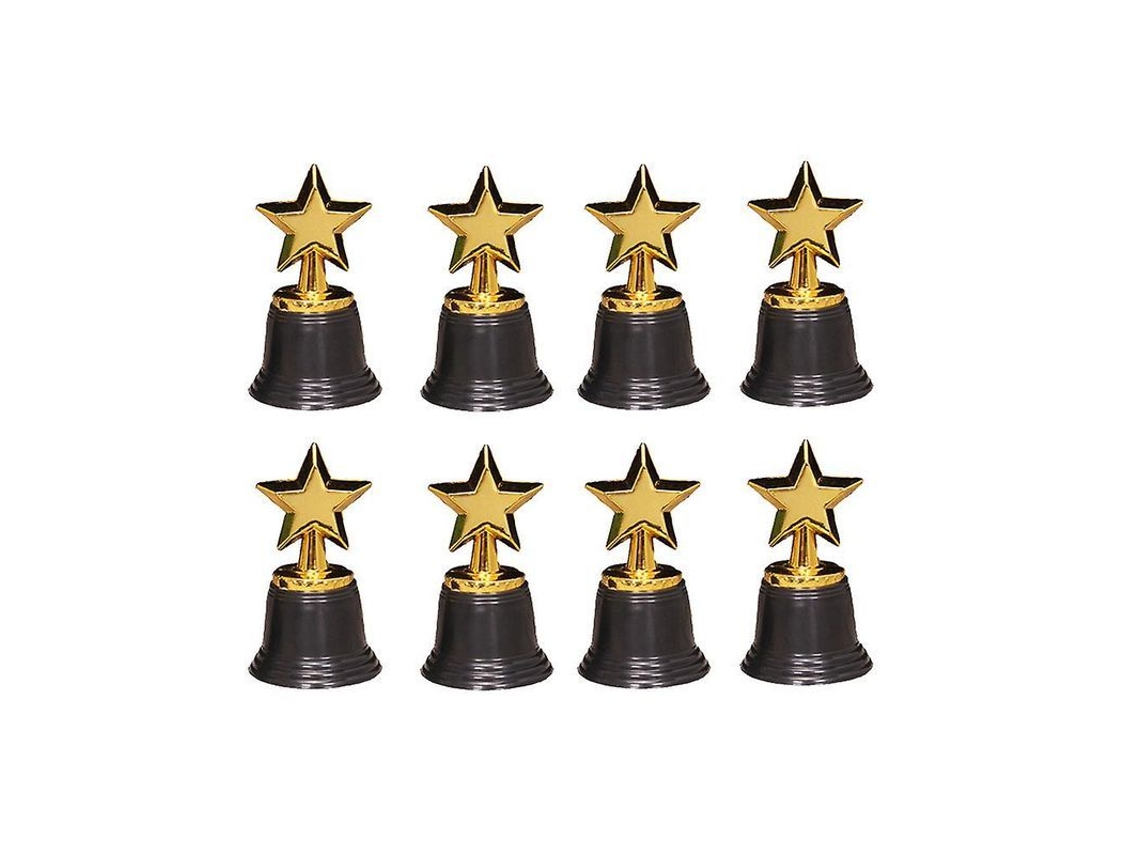 Fasst 8 Troféus de Estrela para Crianças Prêmios Ouro Toy Trophies