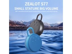 Aetheria zealot S77 Alto falante Bluetooth Portátil À Prova D'água com Som Surround 360º 1800mah para Outdoor e Festas