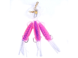 Isca Artificial Lula Bionica Flexivel Vermelho e Azul 14.5cm