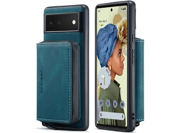 Capa Google Pixel 6 HFS-HOUSE Couro Pu (Azul)