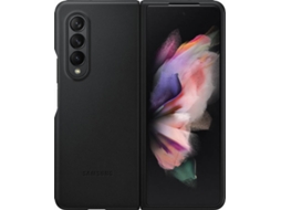 Capa SAMSUNG Zfold 3 Leather Preto