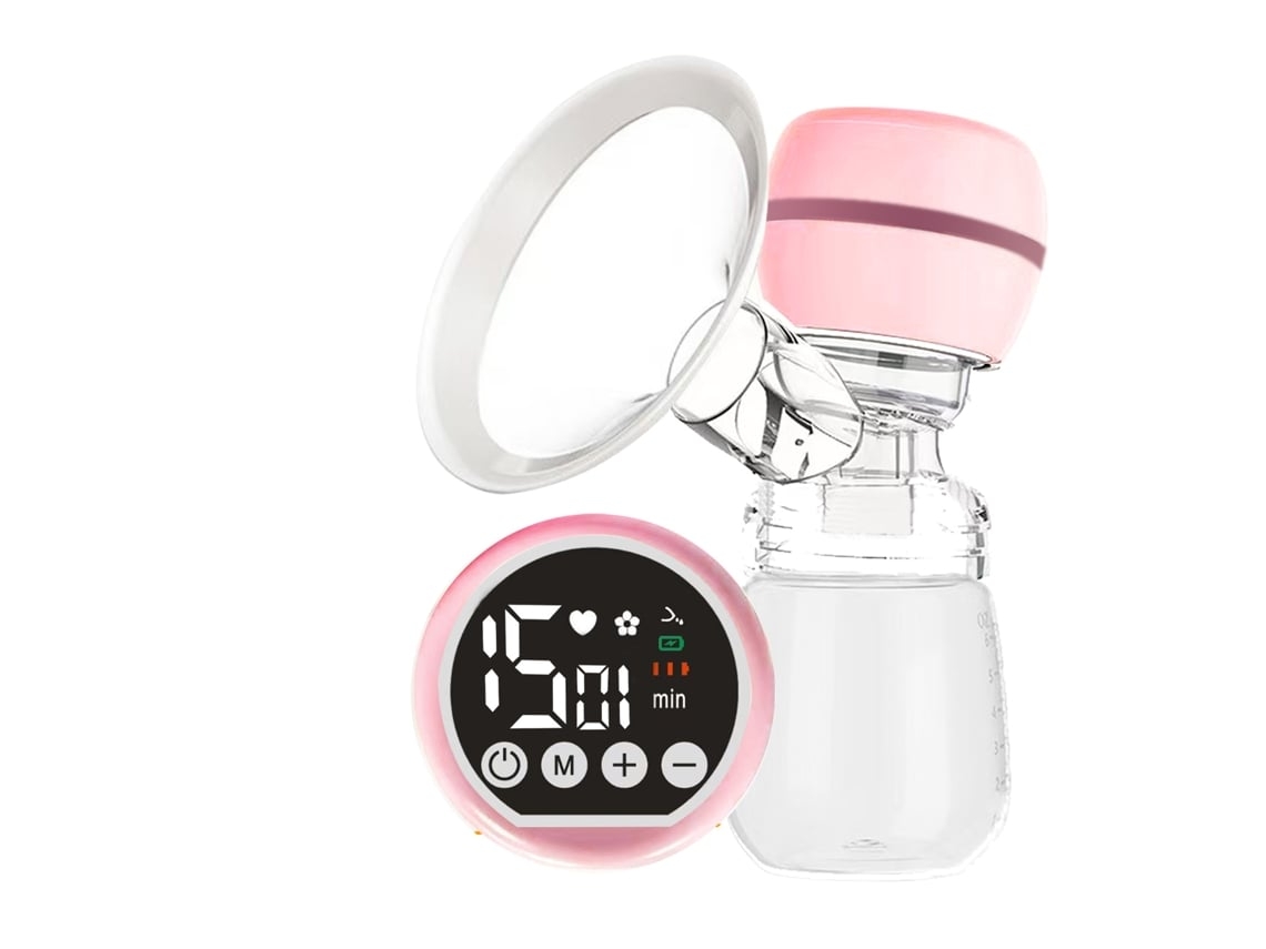 Bomba Tira Leite Elétrica Automática Semi Fio com 15 Engrenagens Smart Hands Free Recarregável BRILVIBERA