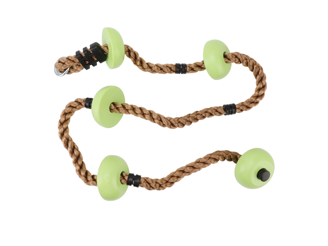 Corda de Escalada para Crianças, 6.5ft, com Balanço de Árvore, PP e Plástico, para Prática de Equilíbrio