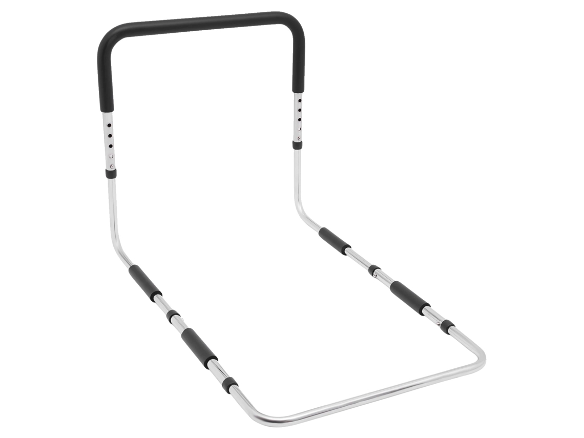 Barra De Apoio Para Cama, Altura Ajustável, Suporte Estável, Preto