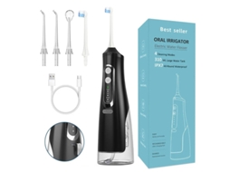 Irrigador Oral Flosser Portátil 310ml 4 Bicos 4 Velocidades Usb Recarregável Limpador De Dentes Portátil Rosa Yizhood