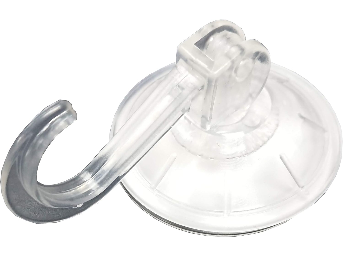 Conjunto De 3 Ganchos Com Ventosa E Alavanca Transparente, 45 Mm