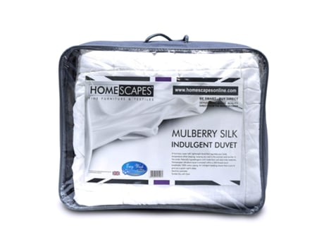 Edredão Homescapes Indulgent Pure Mulberry Blend Tog Autumn Branco (200x200)