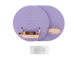 Suporte de Secador de Cabelo para Parede, Sem Perfuração, com Armazenamento de Cabo, Para Banheiro, Roxo | S/MARCA