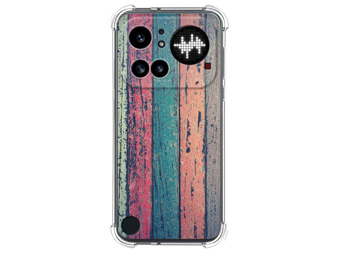 Capa Tumundosmartphone De Silicone À Prova De Choque Para Nothing Phone 4a Pro 5g Design De Madeira 10 Estampas