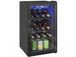 Adeia De Vinho 24 Garrafas 68l, Refrigerador De Vinhos E Bebidas Com Temperatura Ajustável 4-16 °c, Porta Reversível, Preto