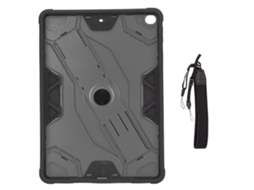Capa Protetora para Tablet Ios 9.7" 2017/2018 com Alça Ajustável Tpu Anti quedas Preto