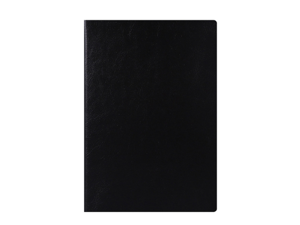 Caderno B5 De Couro Pu Preto Papel Grosso Para Escrita Suave Lar Escola Escritório Presente