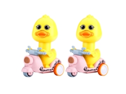 Moto Pressione O Patinho Pushback Carro Carro de Brinquedo Infantil Carro de Inércia Do Bebê 2Pcs-Rosa JEDBESETZT