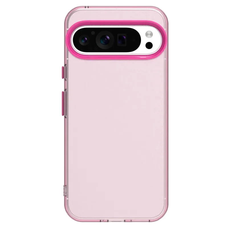 (vermelho, Google Pixel 8a) Capa Para Celular Semitransparente Em Tons De Doce, Com Textura Fosca, Resistente À Poeira E A Quedas.