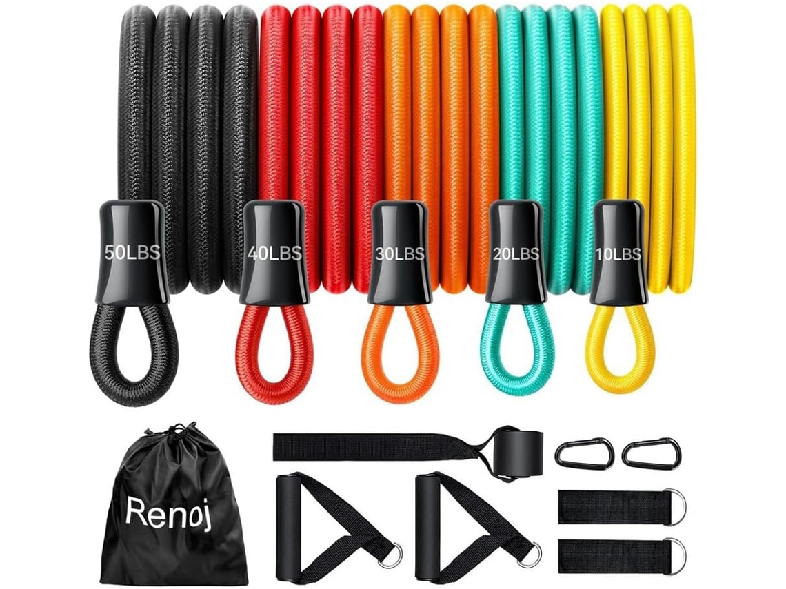 Faixas De Resistência Com Pegas, Conjunto Para Exercícios Homens E Mulheres, Alongamento Treino