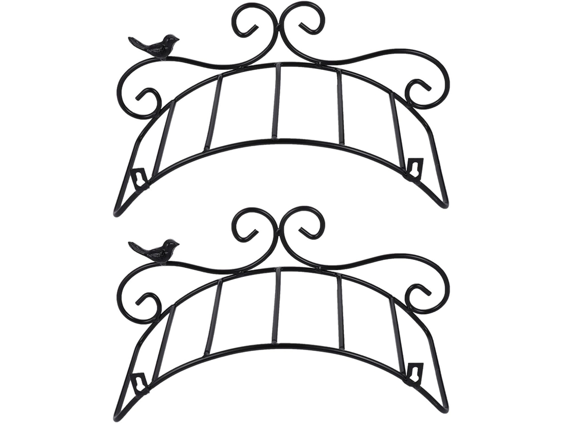 Organizador de Mangueira de Jardim de 2 Peças, Preto, Conjunto Decorativo para Jardim. SFUSHOS