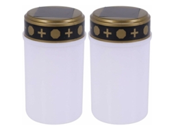 2 Velas Funerárias de Led Branco