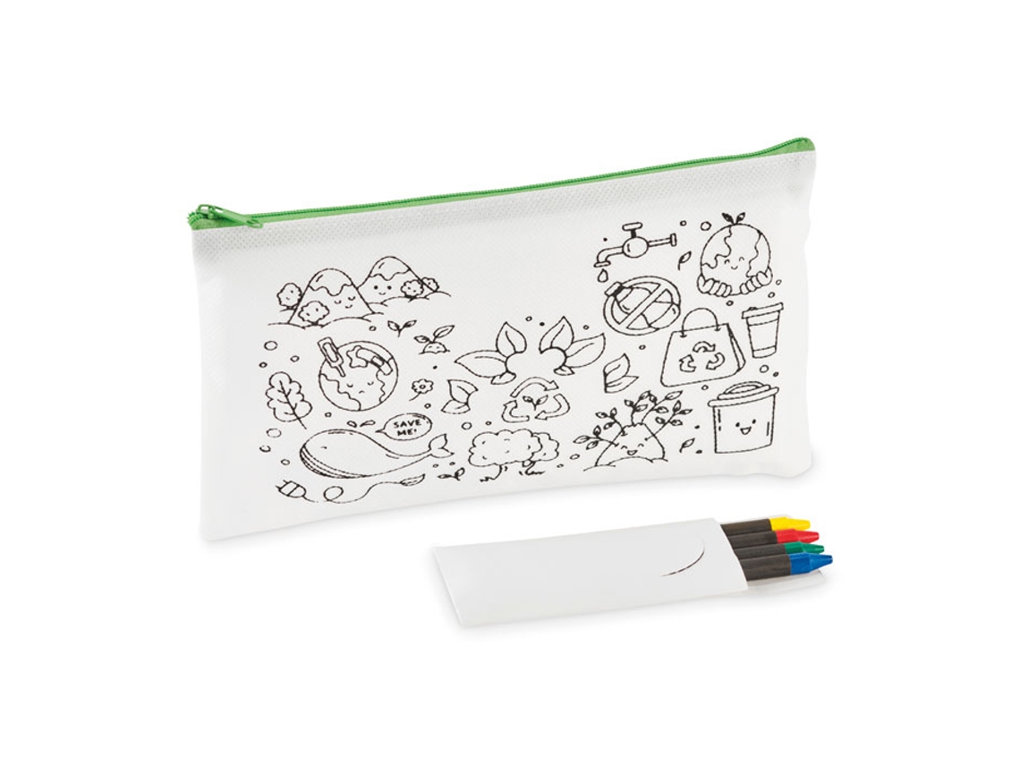 Estojo infantil com 4 lápis MIDOCEAN