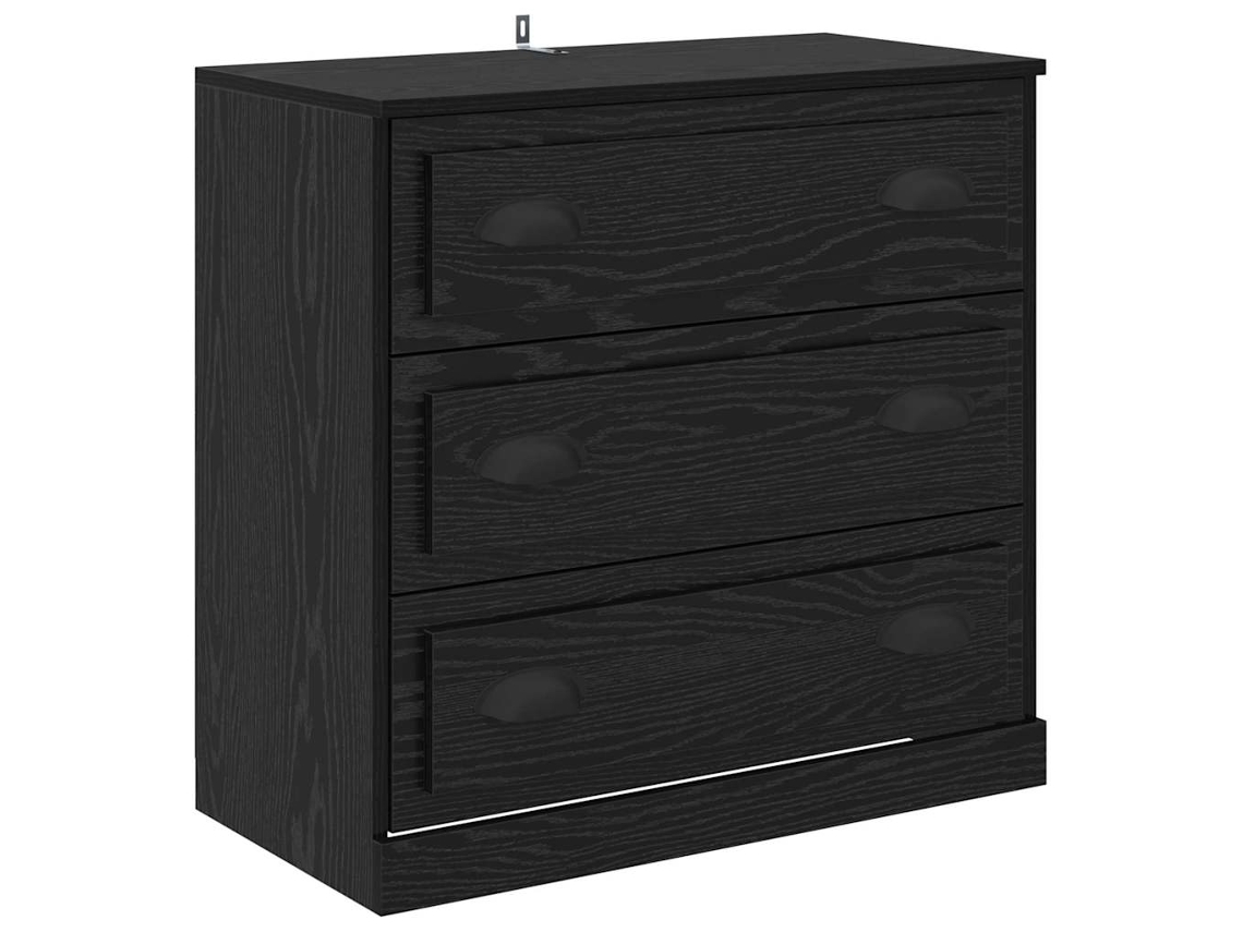 Buffet de Carvalho Preto 70x35,5x67,5 cm Madeira Processada MAISON EXCLUSIVE