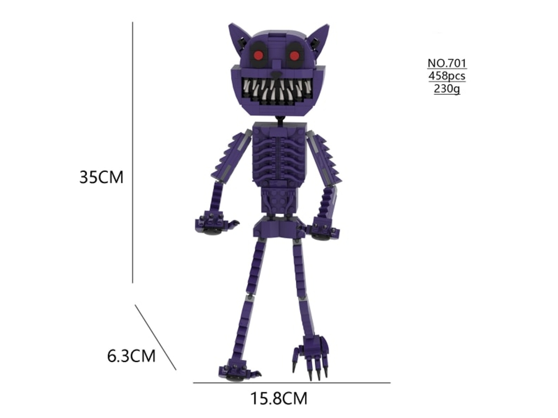 Novos blocos de construção Smile Critter, conjunto de blocos Dogday e Catnap, Cat Nap Dog Day, boneco Catnat, presente de aniversário Slowmoose
