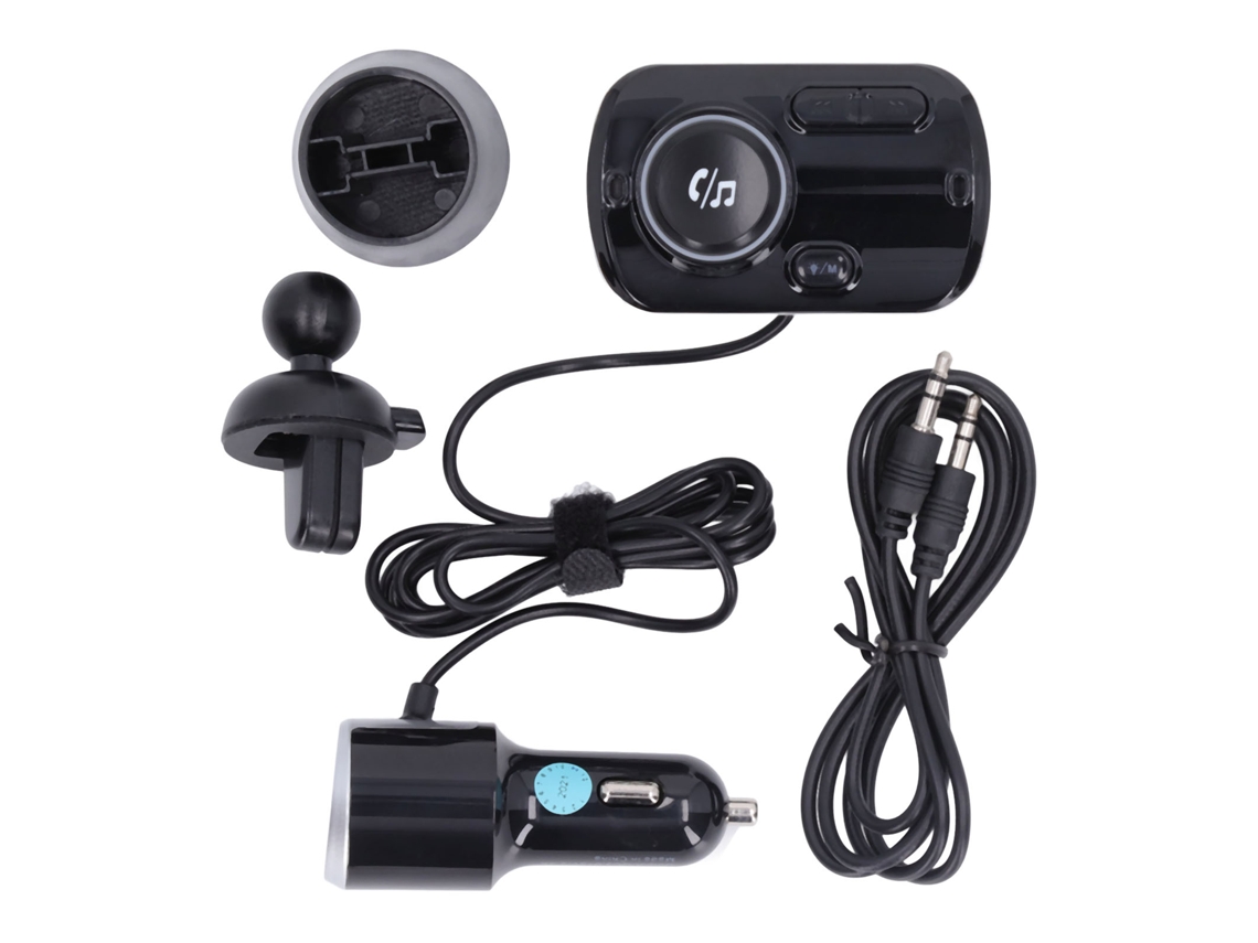 Transmissor Fm Bluetooth Carro Com Carregamento Rápido Qc3.0