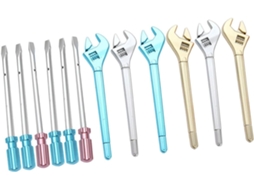 Conjunto De 12 Canetas Em Gel Formato Chave Inglesa, Divertidas E