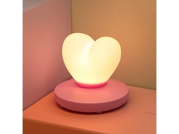 Luz De Noite Coração Fofo Usb Recarregável Silicone Portátil Presente Natal Dia Dos Namorados Aniversário Casamento